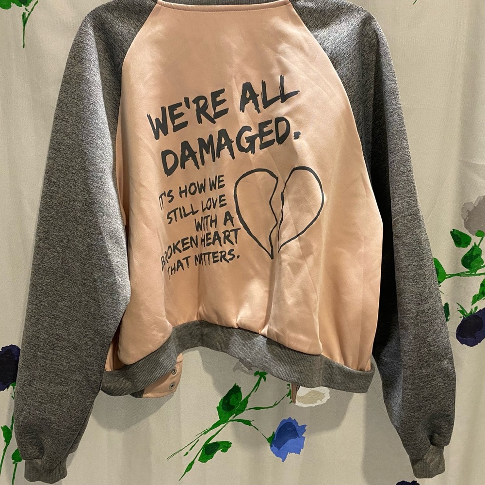 Shein jacket personalized by Poetry by Boots